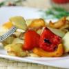 Delicious fried potatoes - autumn platter